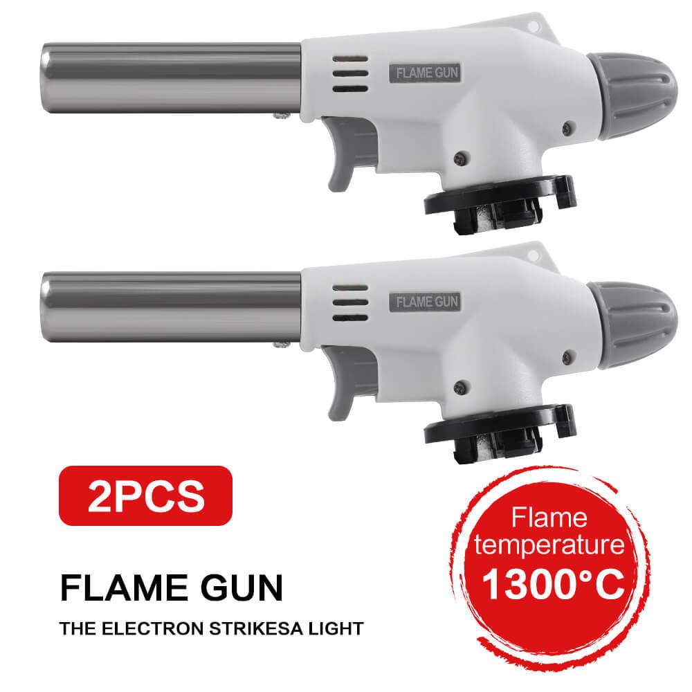 2 Pack Camping Gas Torch Welding Fire Maker Lighter Butane Burner Flame Gun BBQ 2 Pack Camping Gas Torch Welding Fire Maker Lighter Butane Burner Flame Gun BBQ