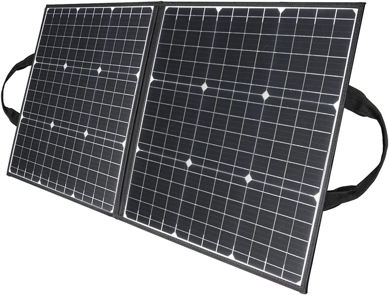 GOFORT 100W 18V Portable Solar Panel, Foldable Solar Charger with 5V USB, QC 3.0, DC Output, Compatible with Solar Generator Power Station Phones Lapt GOFORT 100W 18V Portable Solar Panel, Foldable Solar Charger with 5V USB, QC 3.0, DC Output, Compatible with Solar Generator Power Station Phones Lapt